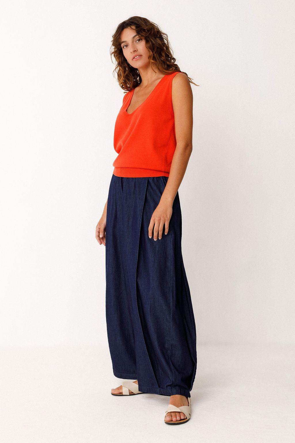 SKFK Maindi Shirt Top Damen orange